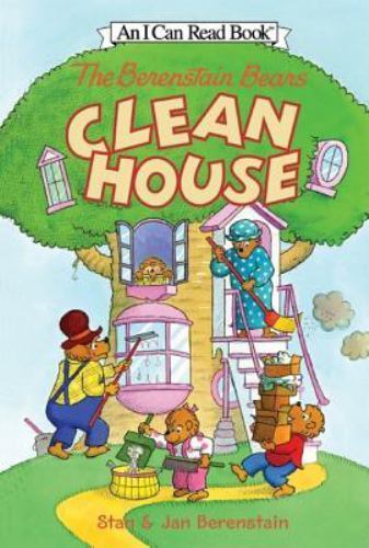 The Berenstain Bears Clean House (I Can Read Level 1), USED-Good, Stan Berenstai