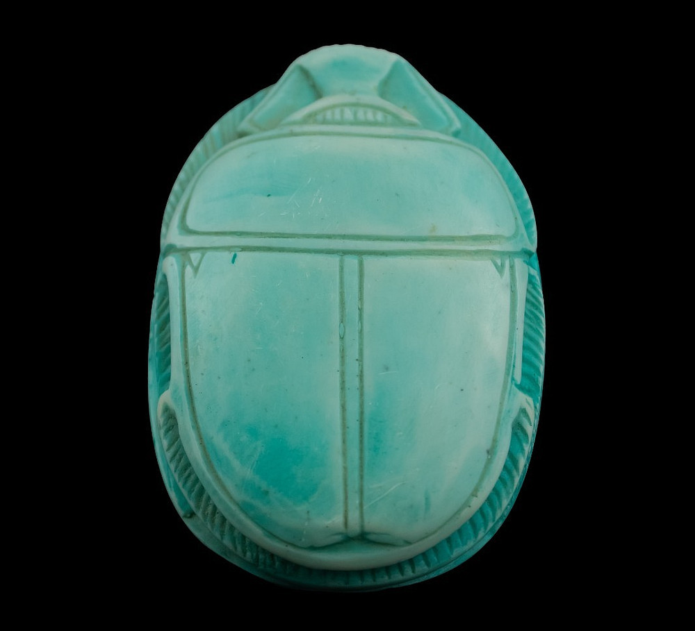 Authentic Ancient Egyptian Antiques Stone Statue for Scarab Beetle Rare BC