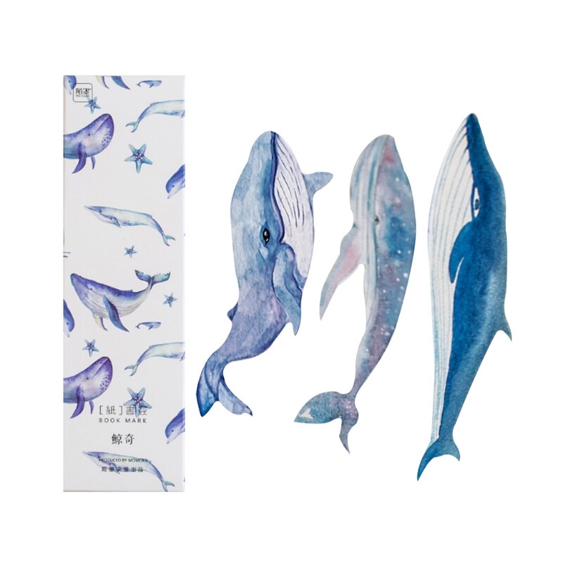 Page Markers Whale Print Reading Accessories for Teens School Supplies