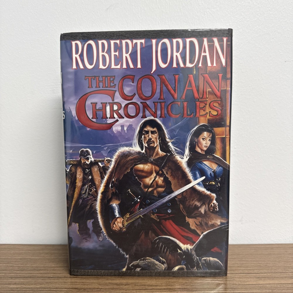 The Conan Chronicles by Robert Jordan (1995) HC.DJ.1st. Signed Page Rare