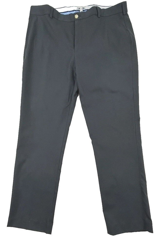 PETER MILLAR Raleigh Performance Trouser Pants EB77 Men's 36x30 Black Golf