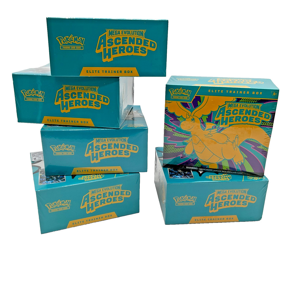Lot of (6) Pokemon TCG Ascended Heroes Elite Trainer Boxes SEALED/NEW ETBPROBSTEIN is actively accepting consignments !!
