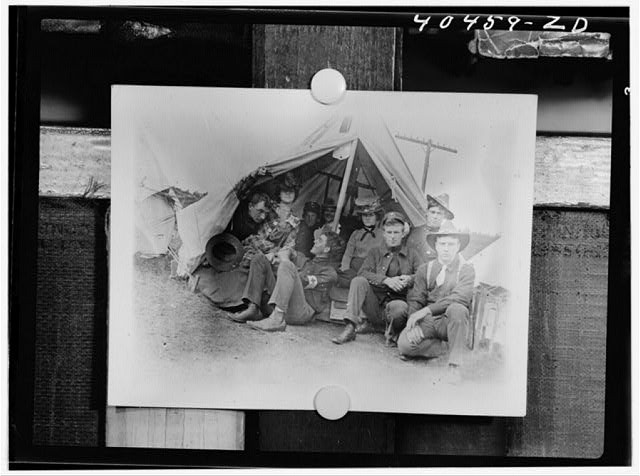 Shenandoah Pennsylvania 1902 American Red Cross Workers Tent Encampment Strike