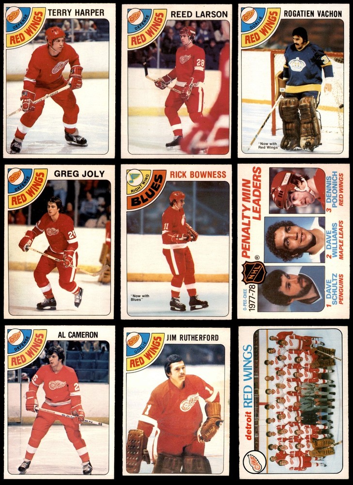 1978-79 O-Pee-Chee Detroit Red Wings Team Set 5.5 - EX+ 6835888