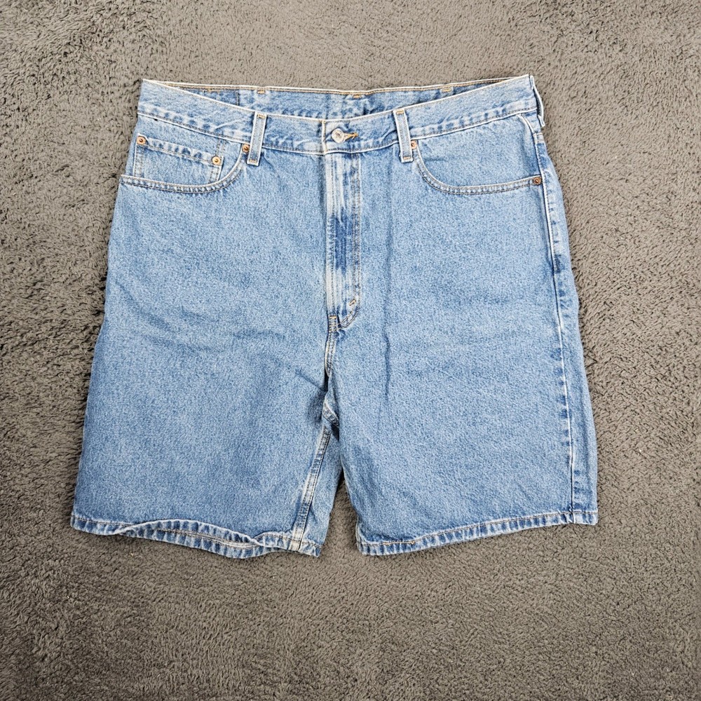Levis 550 Relaxed Fit Denim Shorts Mens 38 Light Wash Blue Cotton Jorts