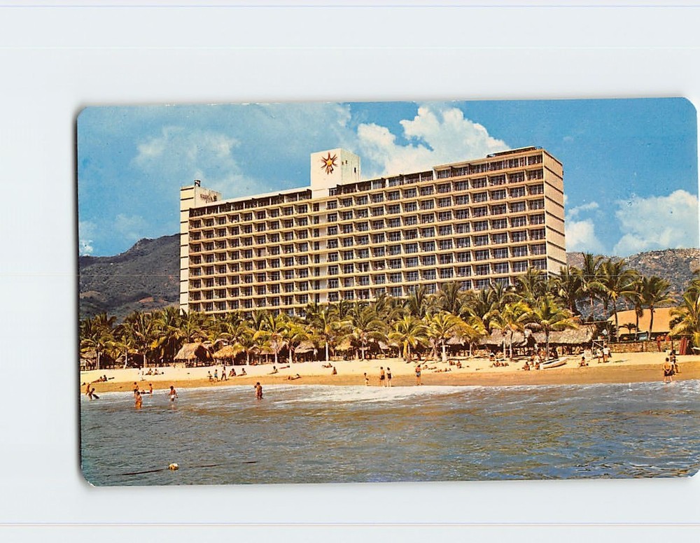 Postcard Acapulco Hilton Hotel Acapulco Mexico