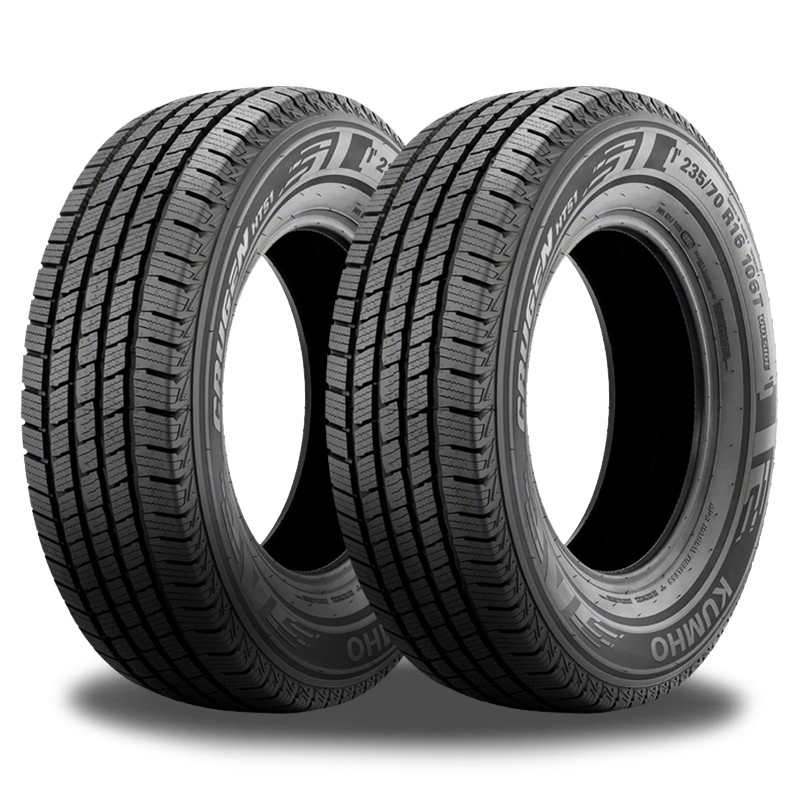 2 Kumho Crugen HT51 215/65R16 102T All Season Tires 70000 Mileage, 3PMSF Rated