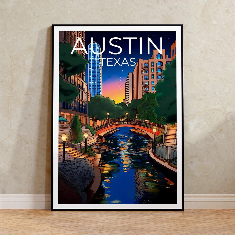 River Walk Poster Premium Quality Choose your Size