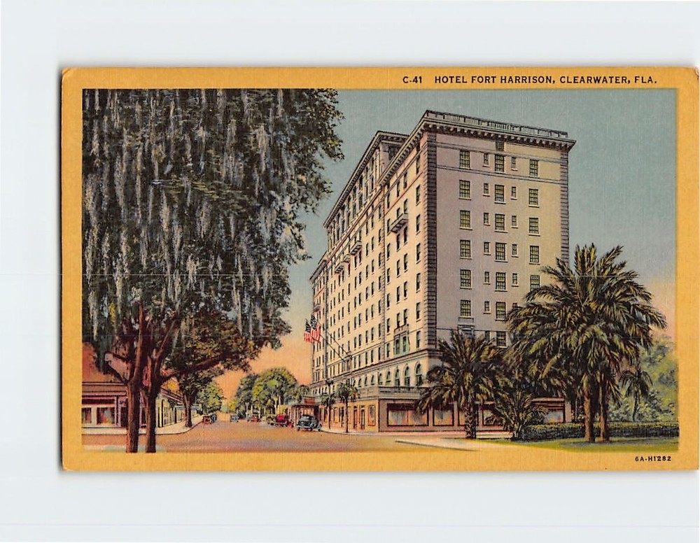 Postcard Hotel Fort Harrison Clearwater Florida USA