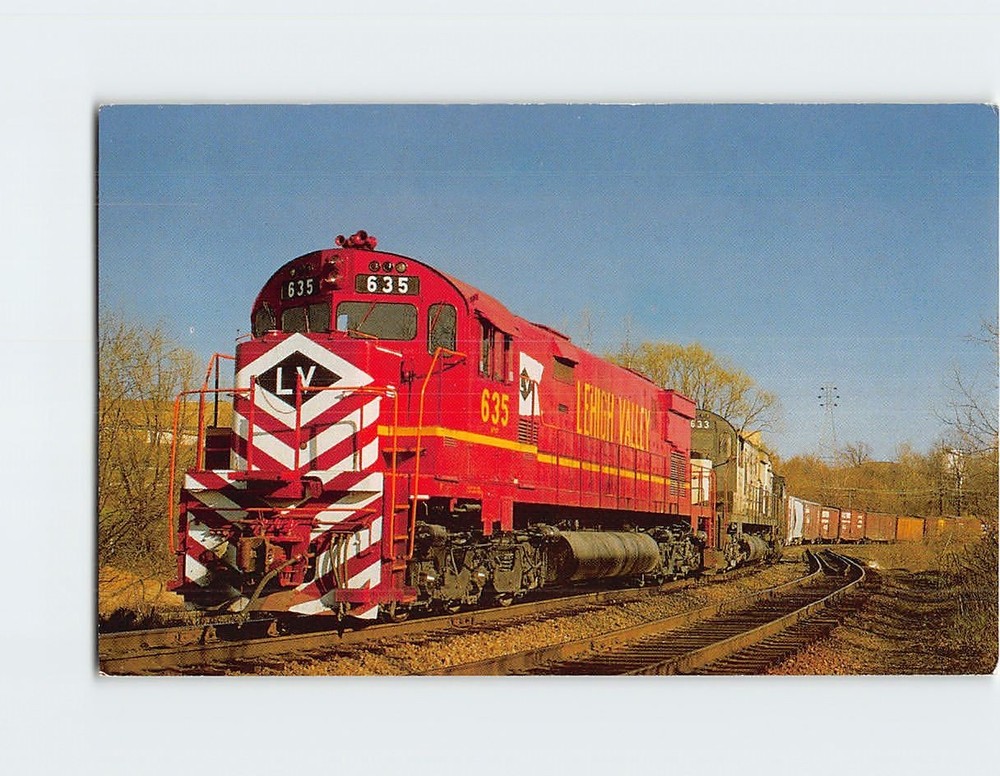 Postcard Lehigh Valley Railroad Alco C-635