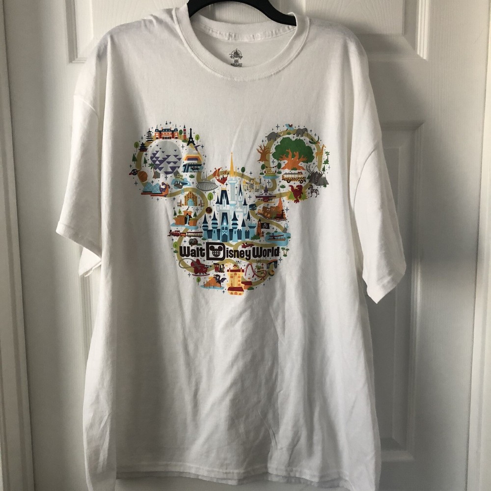 Pixar Disney World Colorful Graphic Cotton Tee Shirt XXL