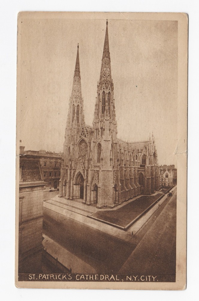St. Patrick's Cathedral Church New York City NY Divided Back Postcard