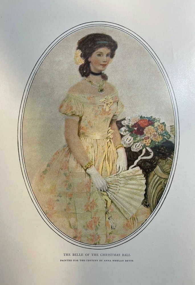 1906 Vintage Illustration Anna Whelan Betts The Belle of the Christmas Ball