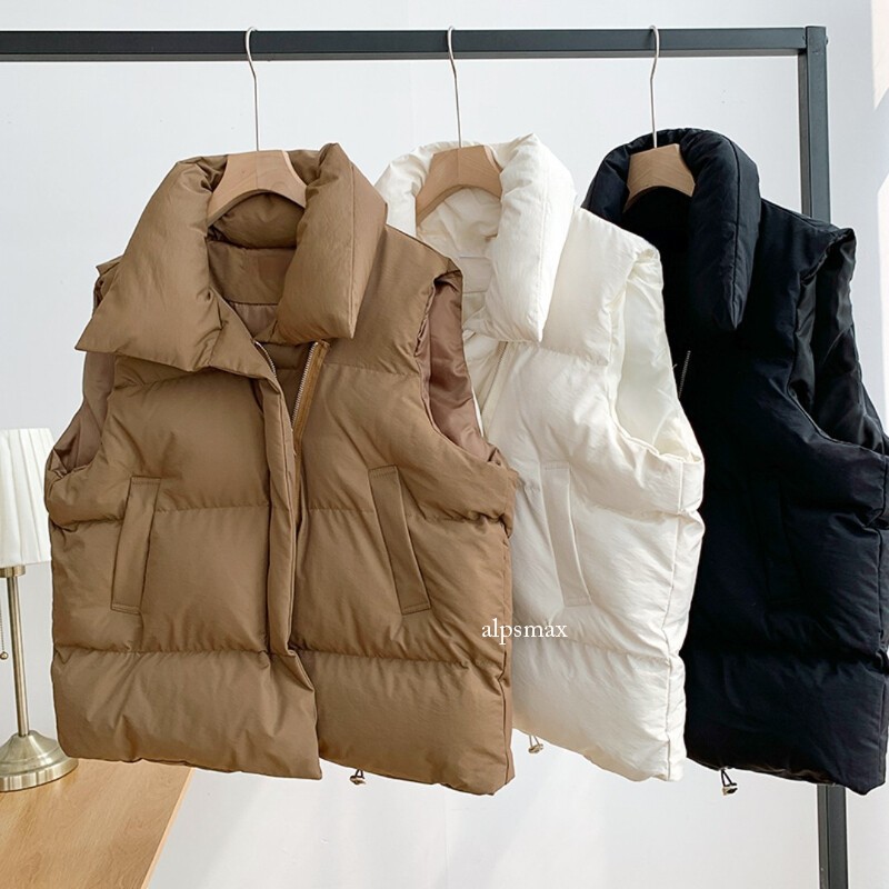 Ladies Padded Waistcoat Sleeveless Coat Gilet Quilted Jacket Full Zip Bodywarmer