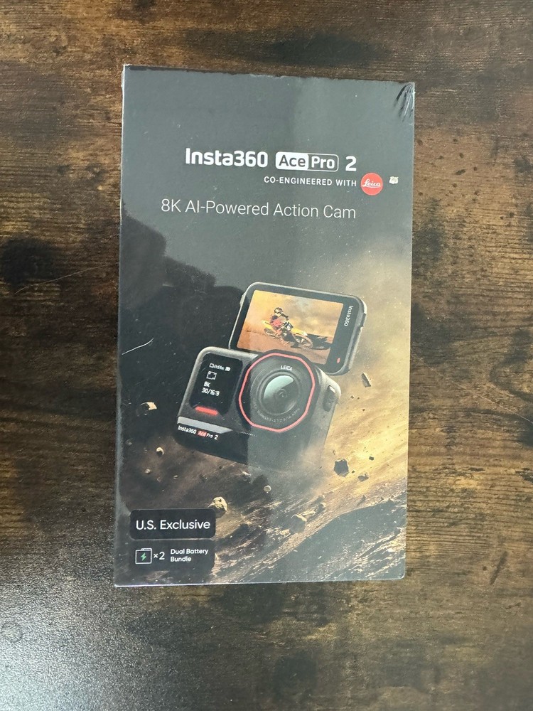 Insta360 Ace Pro 2 Action Camera- Dual Battery Bundle- BRAND NEW- FAST SHIP-image