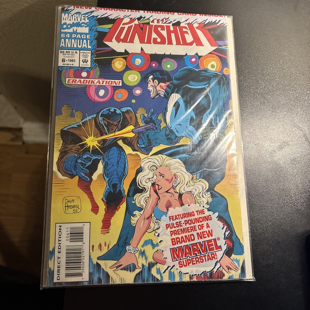 Marvel Comics The Punisher #6 64 Page Annual 1993 Comic Book Pinnancle Card VG