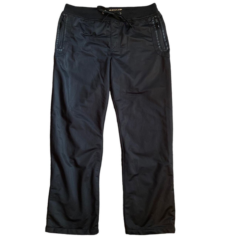 Men's Large Black Re/Active Athletic Drawstring Pants