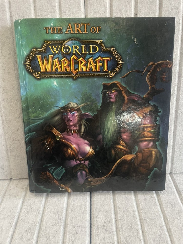 The Art of World of War Craft Blizzard Entertainment 2005 scratched cover read