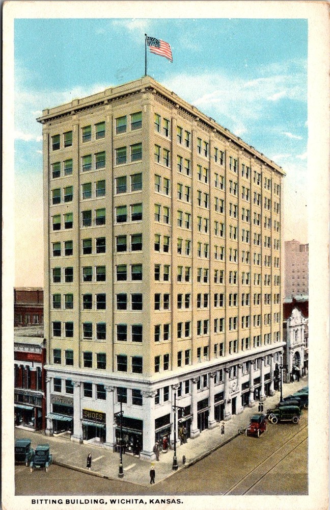 Dr Jim Stamps Bitting Building Wichita Kansas Vintage Postcard
