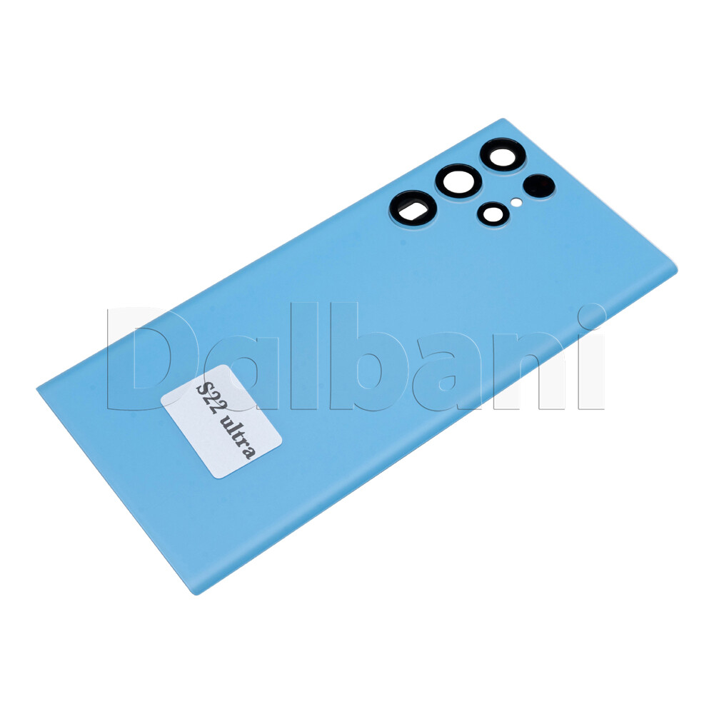 Back Glass Rear Housing Cover For Samsung Galaxy S22 Ultra SM-G998 Pale Blue