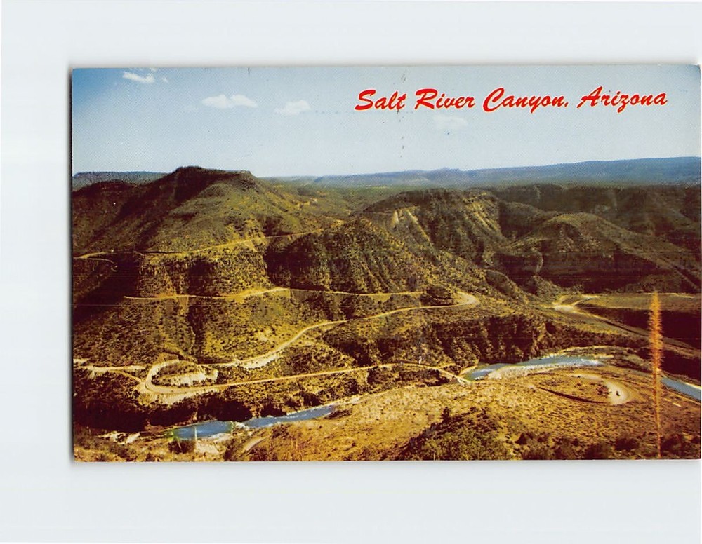 Postcard Salt River Canyon Arizona USA