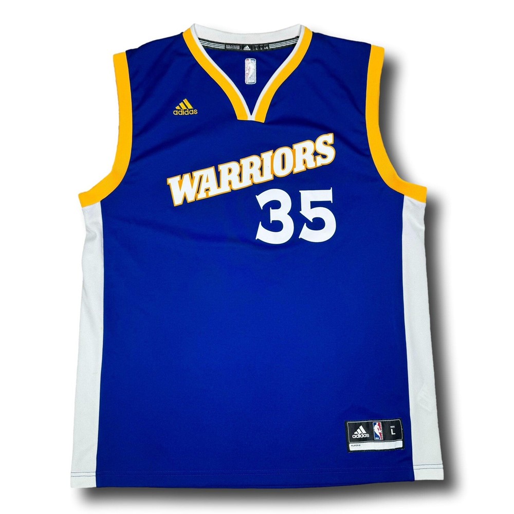 Adidas NBA Swingman Golden State Warriors Kevin Durant Blue Jersey Sz Large EUC