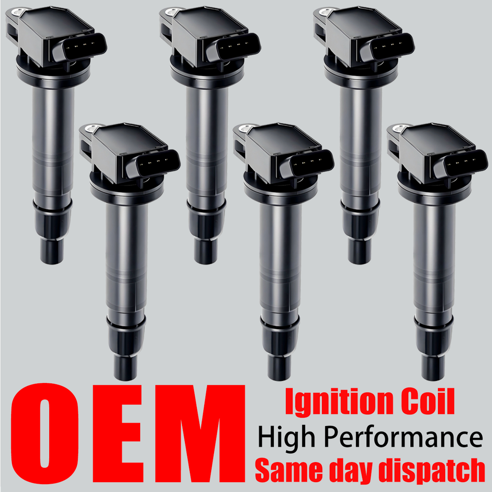 6PCS OEM Ignition Coil For 2003-2015 Toyota Tacoma Tundra 4Runner 4.0L V6 UF495