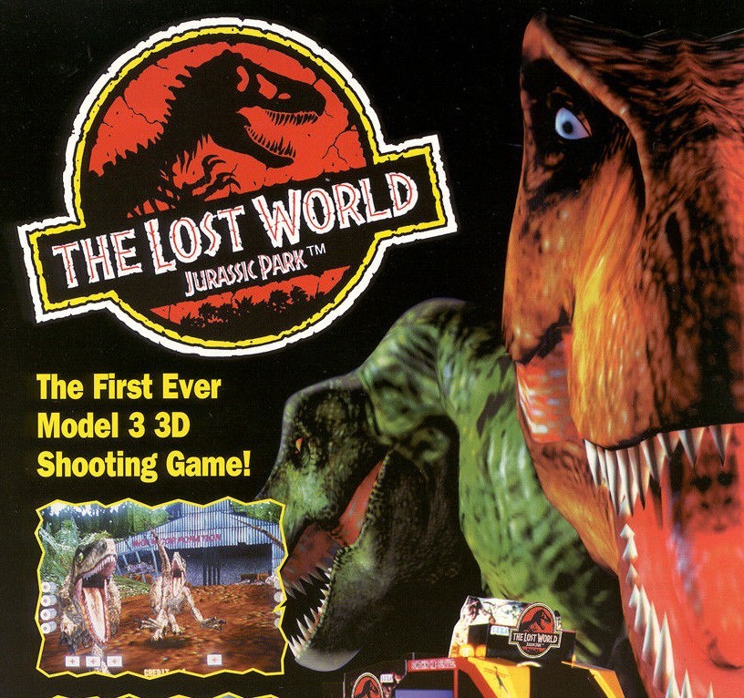 Jurassic Park The Lost World Arcade Game FLYER Original 1997 NOS Dinosaurs