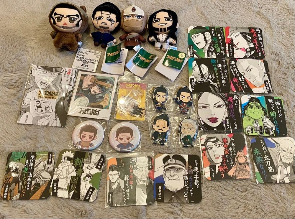 Golden Kamuy Chibigurumi Bromide Can Badge 25 Piece Set