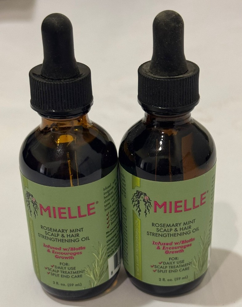 2 Pack Mielle Rosemary Mint Hair Oil for Scalp Growth 2 fl oz