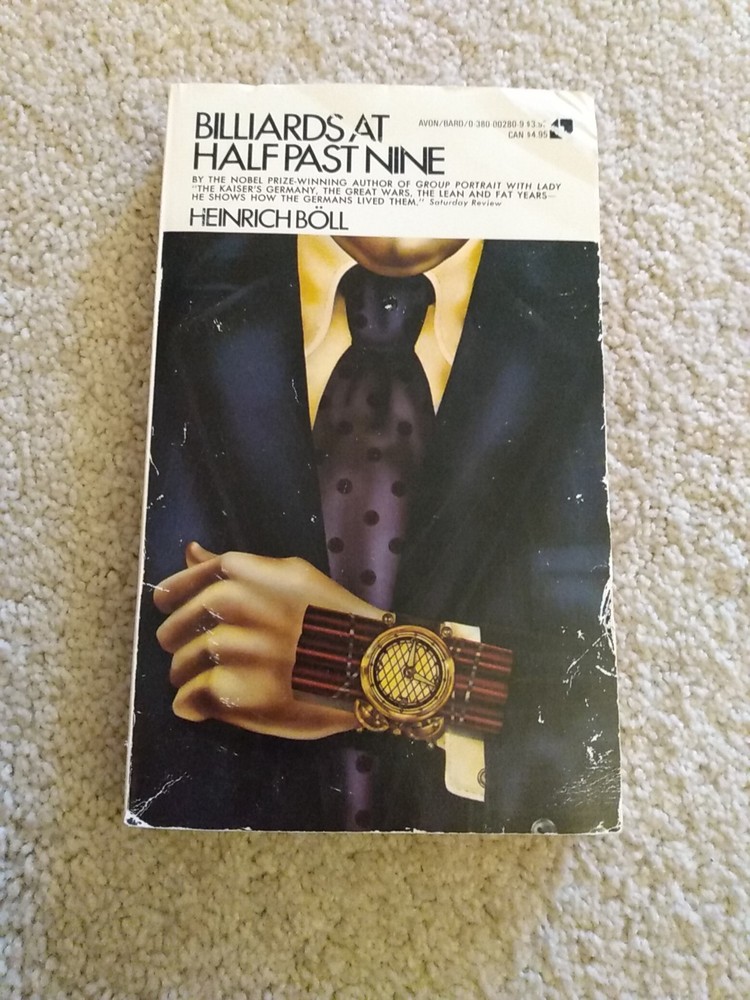 Billiards at Half Past Nine - by Heinrich Boll - Vintage Paperback Book