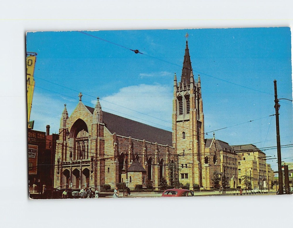 Postcard St. John's Cathedral Cleveland Ohio USA