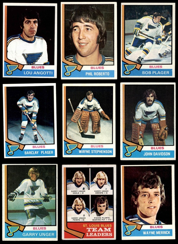 1974-75 Topps St. Louis Blues Near Team Set 4 - VG/EX 3892675