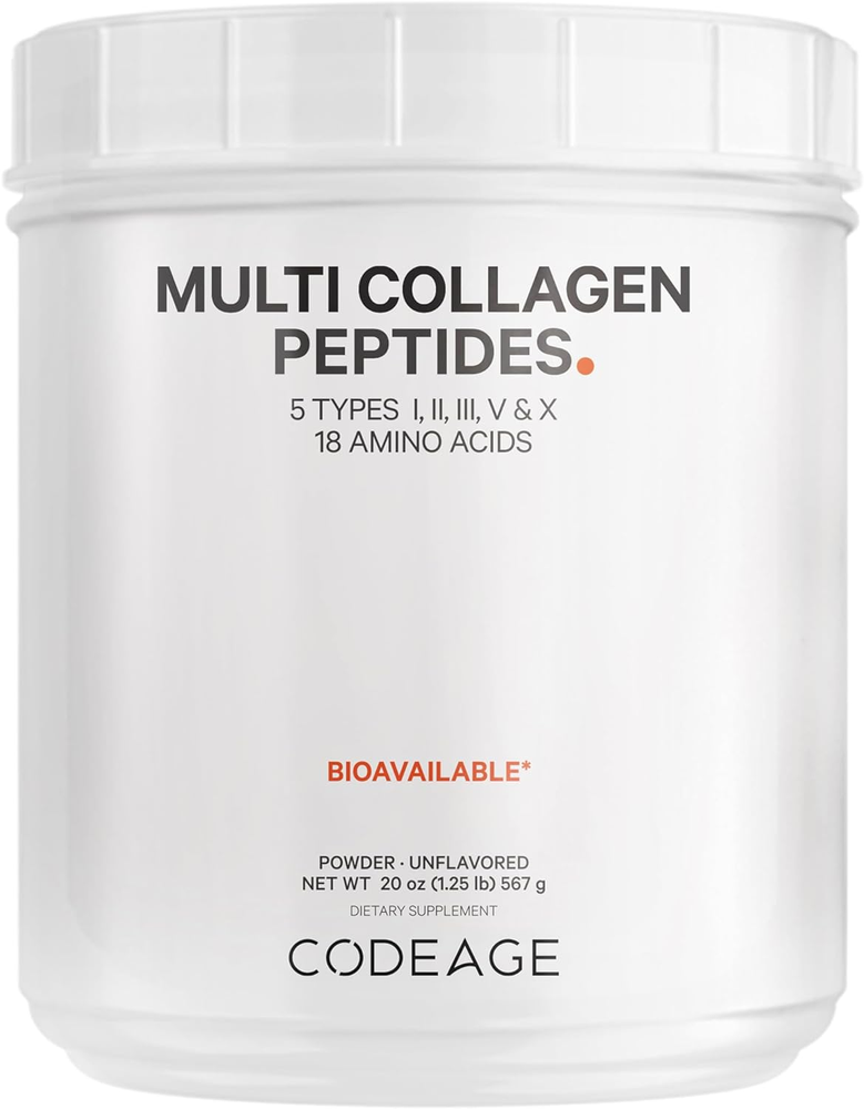 Multi Collagen Protein Powder Peptides, 2-Month Supply, Hydrolyzed, Type I, II,