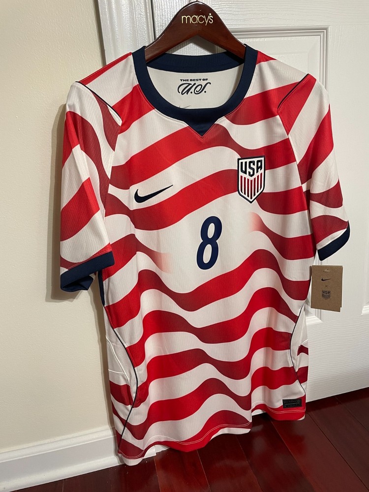 NWT WESTON McKENNIE #8 Nike White 2026 Home Match FIFA World Cup Jersey Sz L