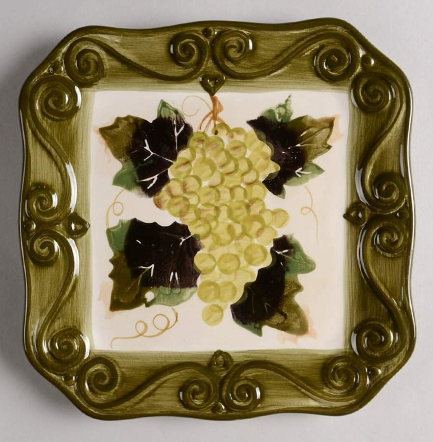 Tabletops Unlimited Merlot Square Salad Plate 10635363
