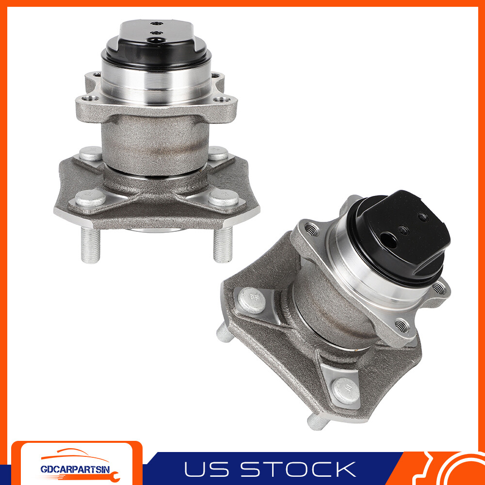 (2) Rear Wheel Hub Bearing Assembly For Nissan Versa 2007-2012 4-Wheel ABS 4 Lug