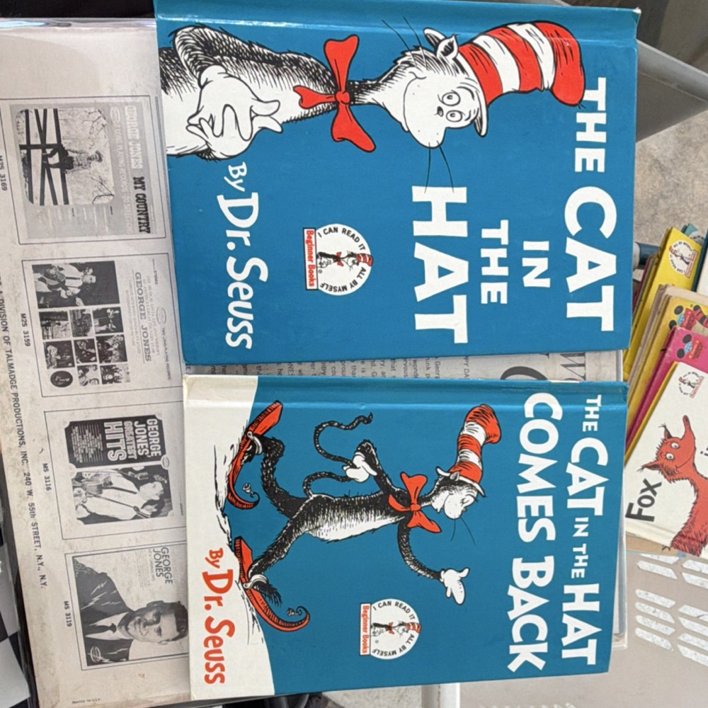 Dr. Seuss The Cat in the Hat + Comes Back! Hardcover Beginner Books Illus
