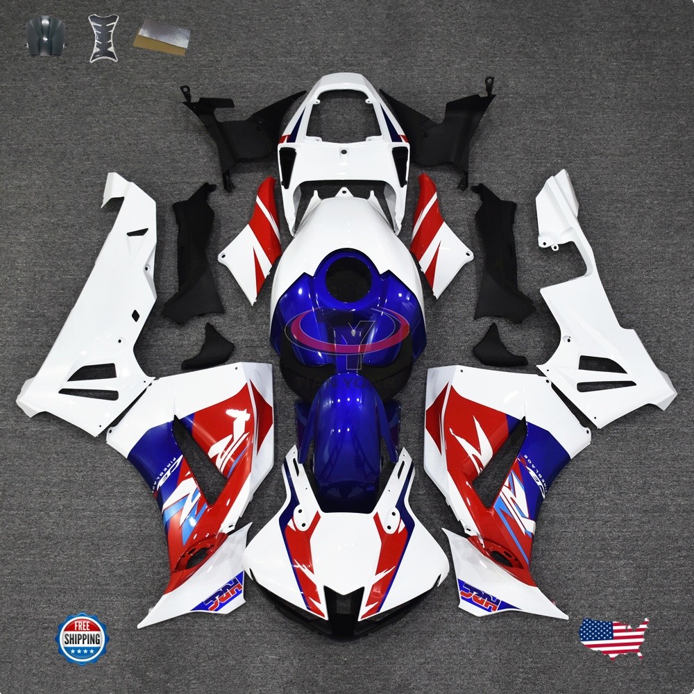 White Red Blue Fairing Kit For Honda CBR600RR 2024-2025 ABS Injection Bodywork