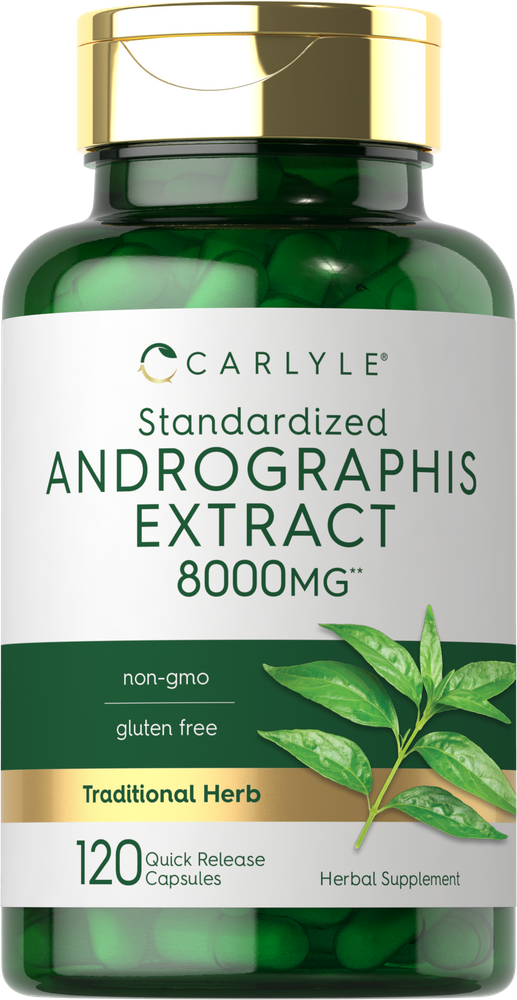 Andrographis Paniculata | 8000 mg | 90 Capsules | Non-GMO | by Carlyle