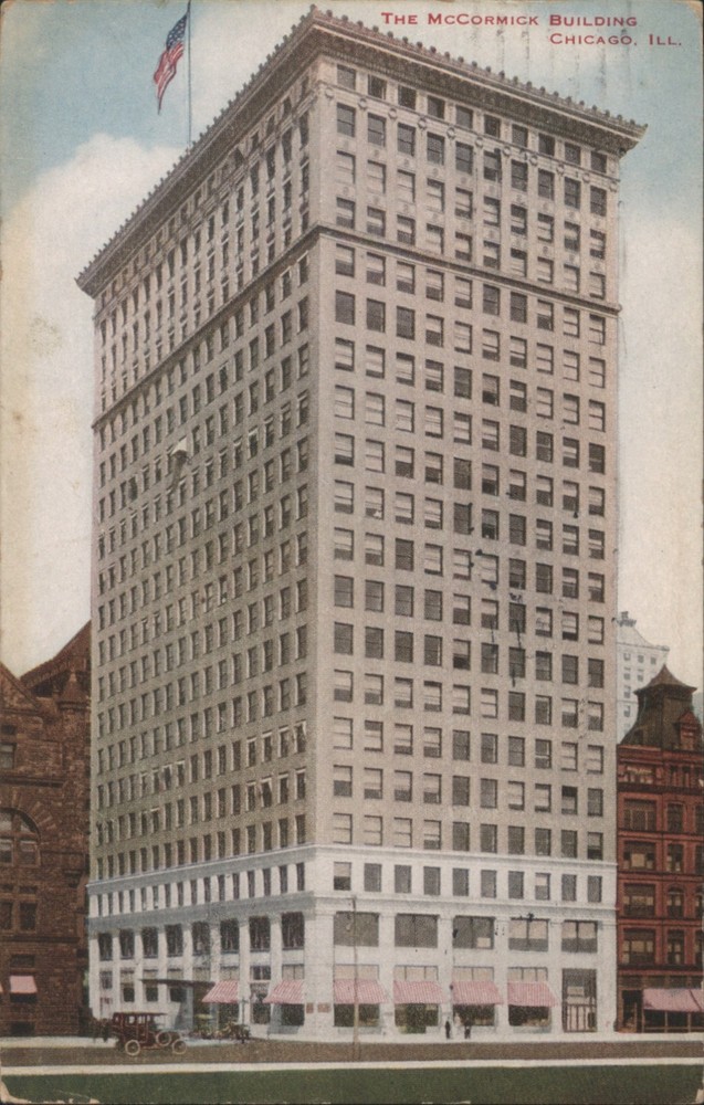 Chicago, Illinois IL The McCormick Building 1914 Colorado Springs Postcard