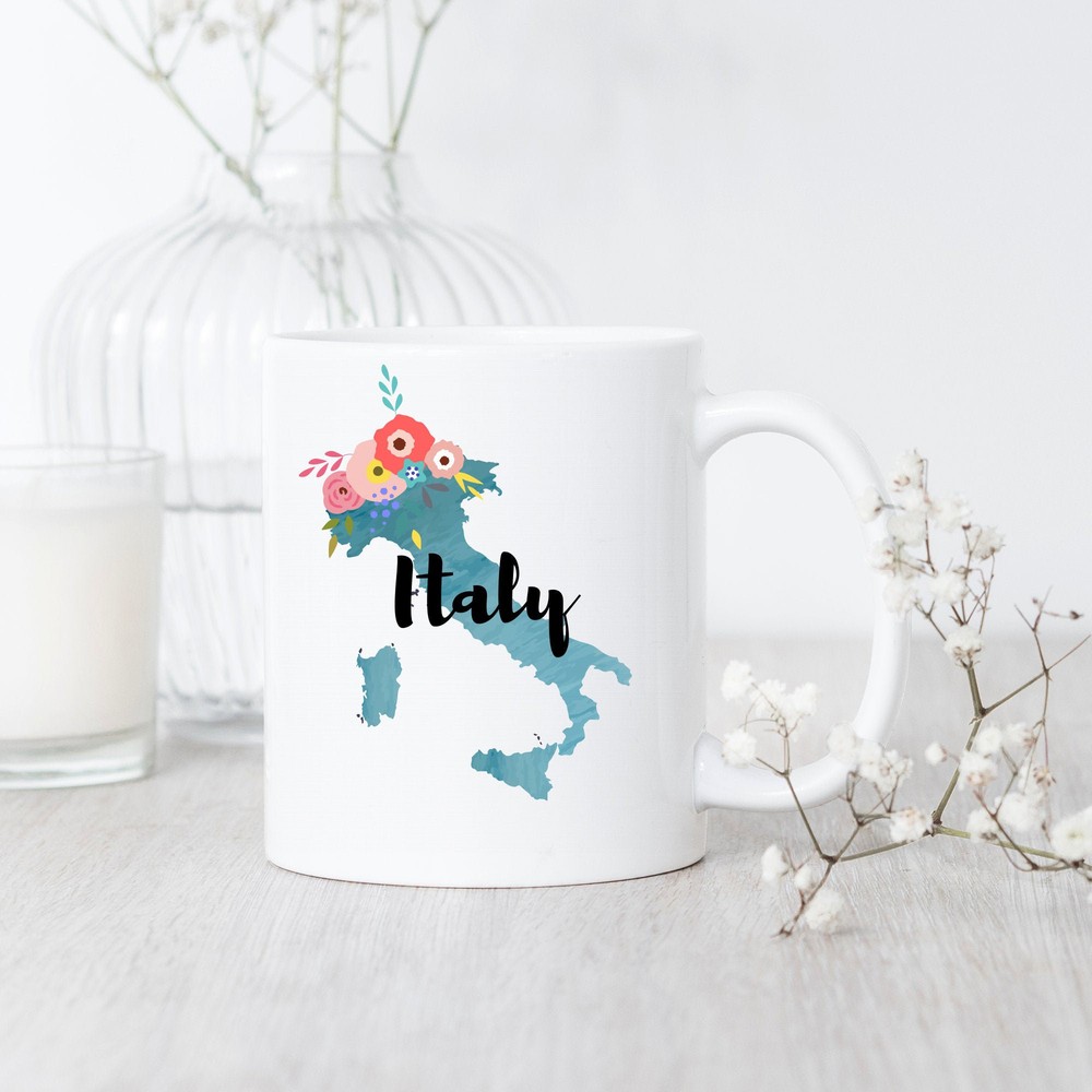 Italy Mug Italy Mug Italian Gift Italy Pride Italian Coffee Mug Italy Map Italy