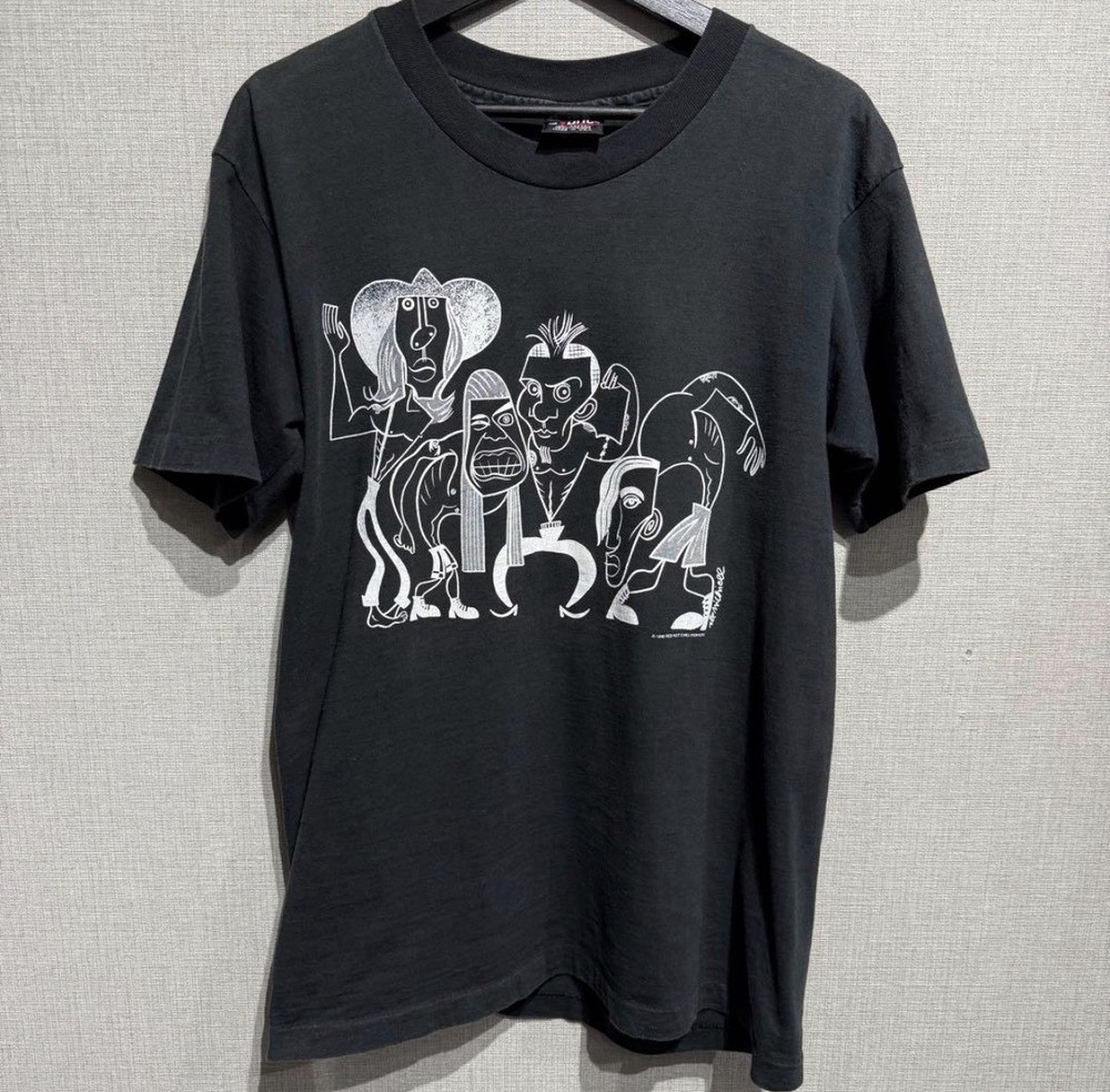 vintage 90s red hot chili peppers shirt Picasso L Giant