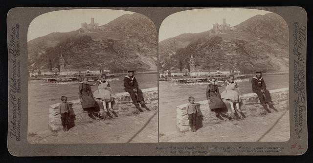 Photo:Thurnberg Welmich Rhine Germany Ruined Mouse Castle 1903 stereoview