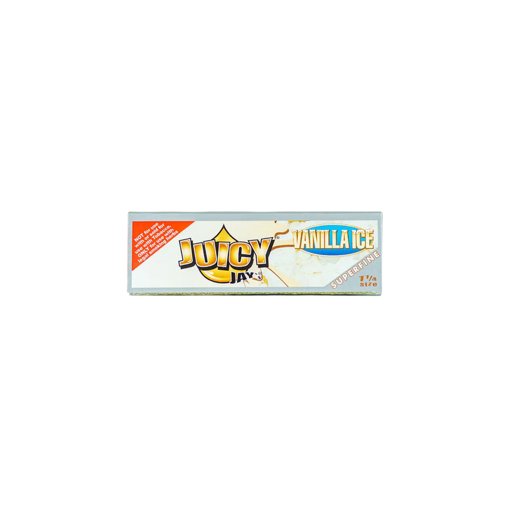 Juicy Jay’s Flavored Rolling Papers – Vanilla Ice – 1 1/4 -24pks per display