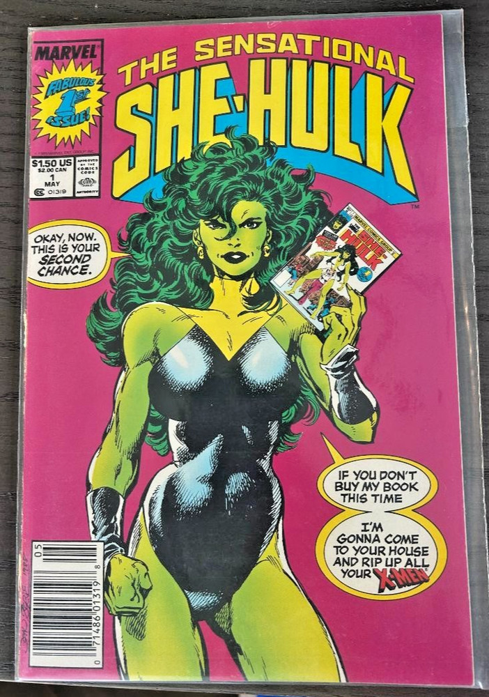 The Sensational She-Hulk #1 (Marvel Comics May 1989) Newsstand Variant
