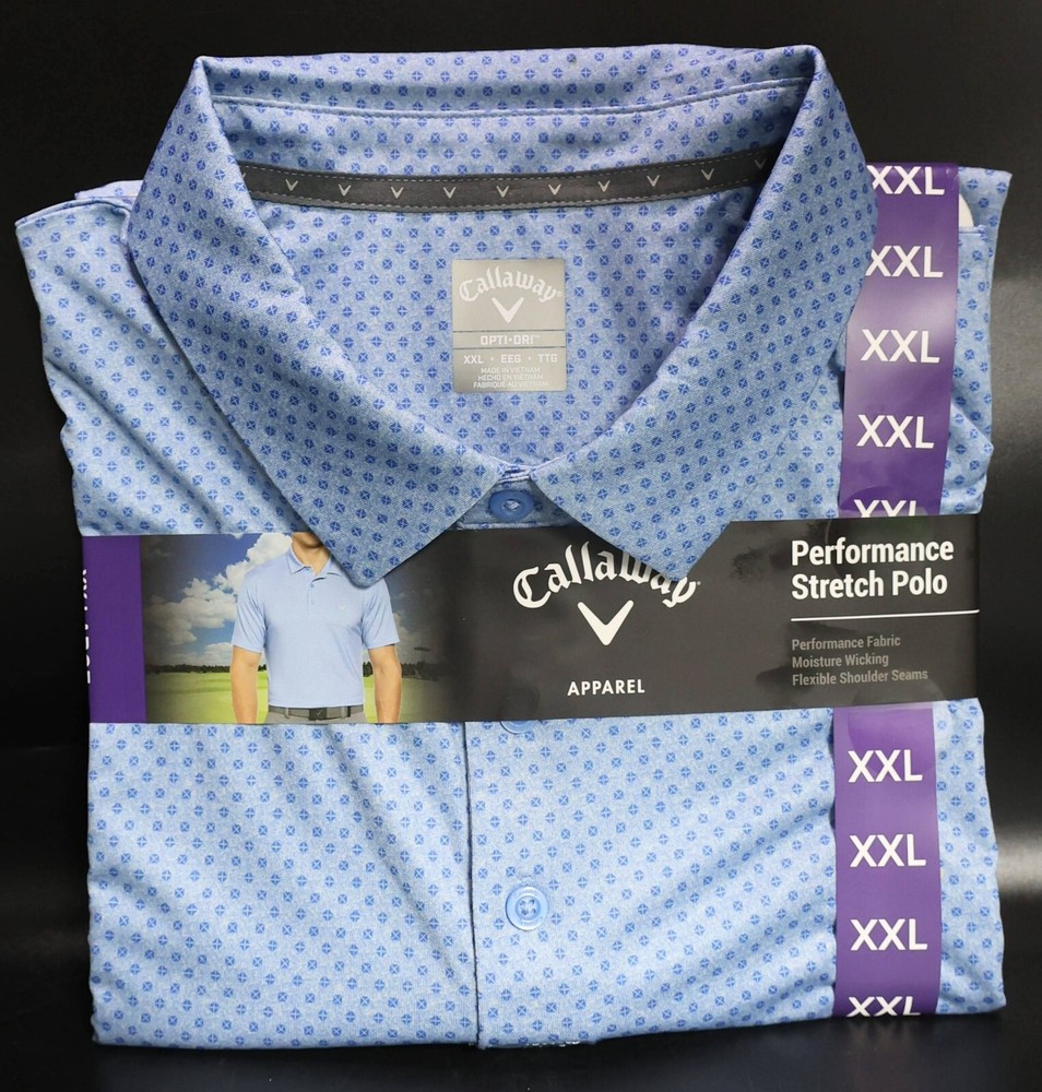 Callaway Apparel Performance Stretch Men's Polo, Regatta, Size XXL (CGKSF0M2)