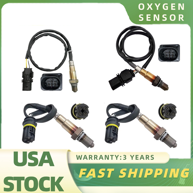 4PCS Upstream+Downstream Oxygen O2 Sensor For BMW X5 4.8L V8 2007 2008 2009 2010