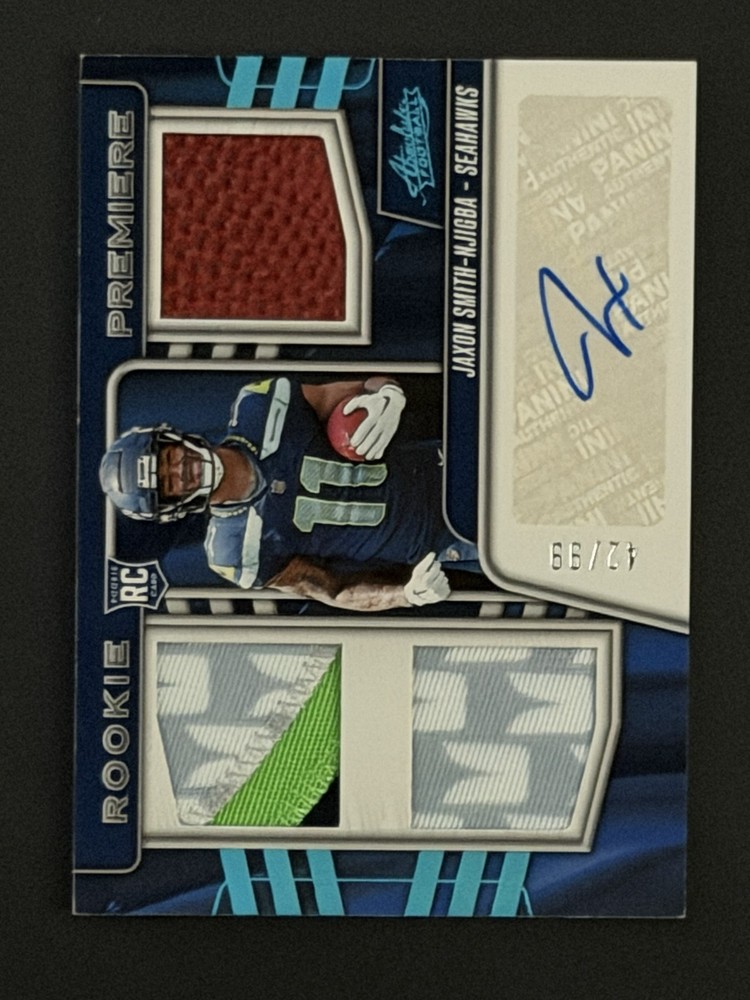 Jaxon Smith-Njigba - 2023   Absolute - Rookie Premiere Materials Auto #/99