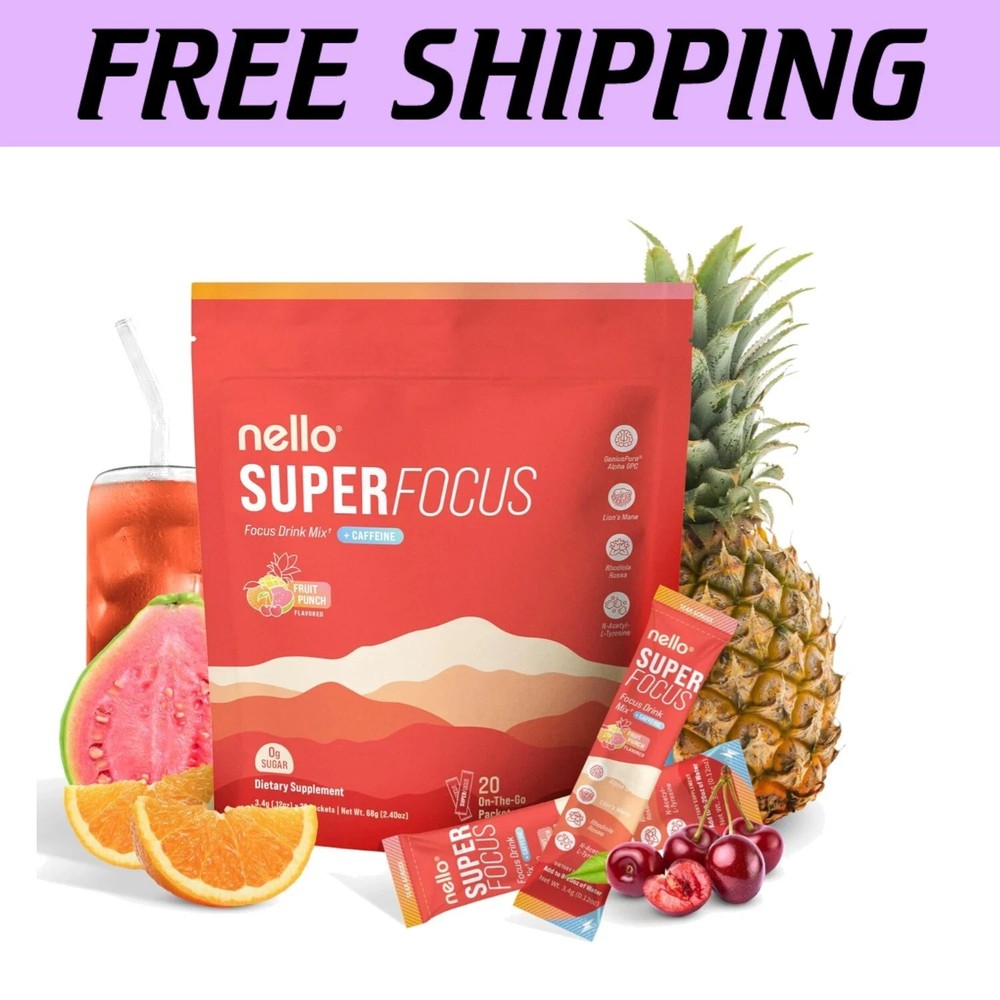 Portable SuperFocus Focus Drink Mix – Enhanced Mental Clarity, 20 Servings